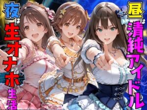 昼はアイドル夜は生オナホ生活渋●凛＆島●卯月＆本●未央【エロ漫画】d_820351 | AI極楽クラブ