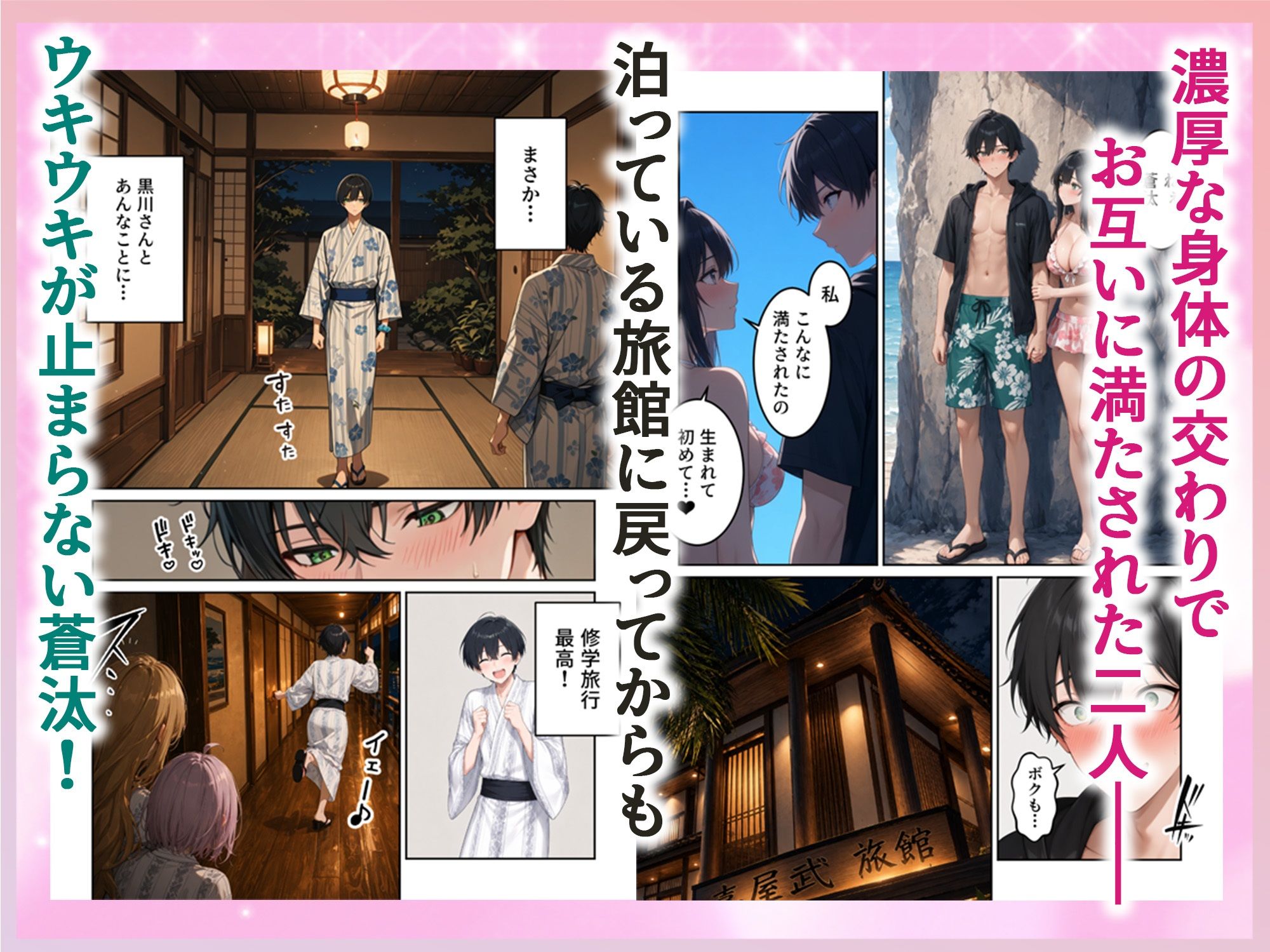 修学旅行で1軍ギャル達にデカちんバレて搾り取られた話【エロ漫画】d_822729 | ぱにぱに