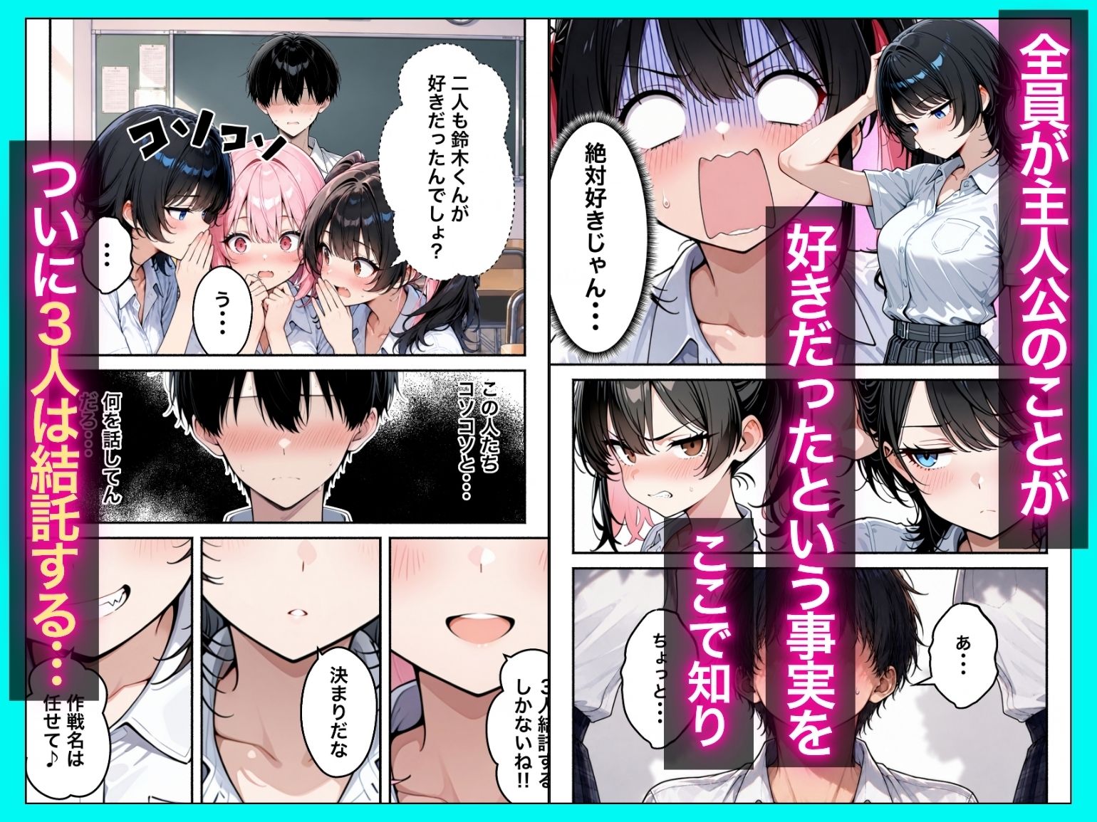 WSS〜一軍ギャル3人組による逆NTRハーレムスクールライフ〜【エロ漫画】d_823534 | たむりん
