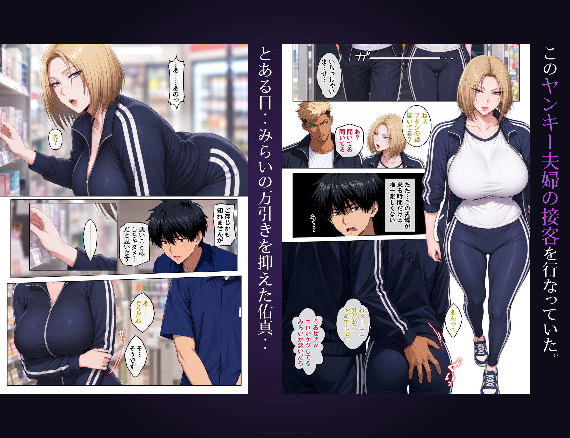 むちむち恵体ボディの人妻ギャルに搾られ続ける童貞の僕【エロ漫画】d_802590 | ハレノヒ