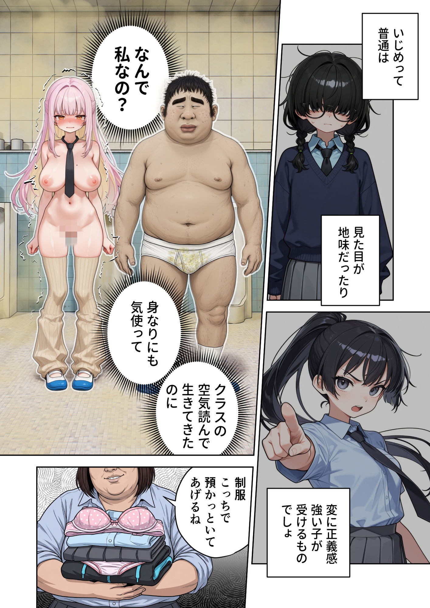 イジメはいじめられる側に原因がある【エロ漫画】d_813649 | 愛・筋肉博
