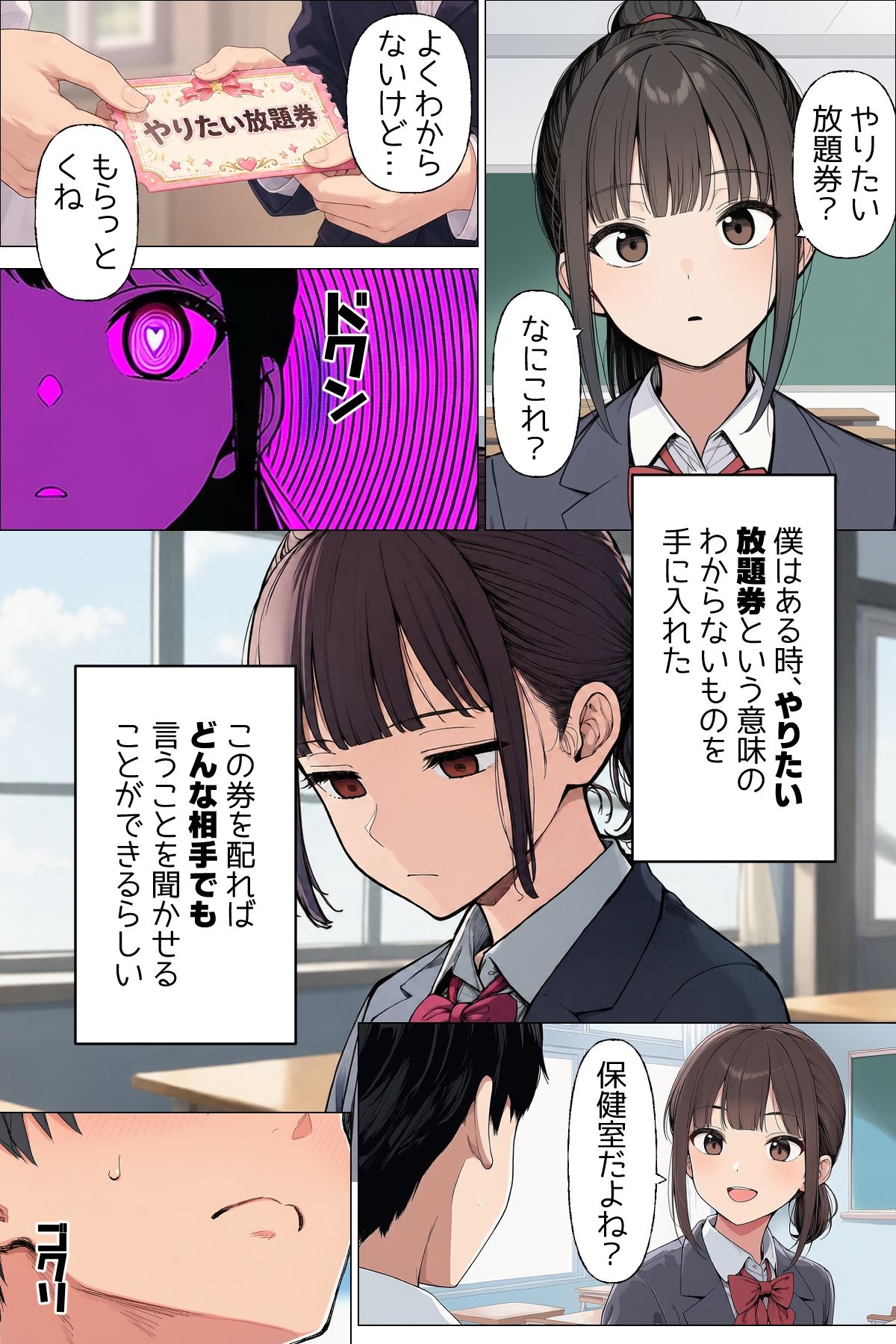 【漫画】僕が手に入れたやりたい放題券はなんでもできる優れもの 第一話  大好きな同級生とママ【エロ漫画】d_817436 | 日替わりさん