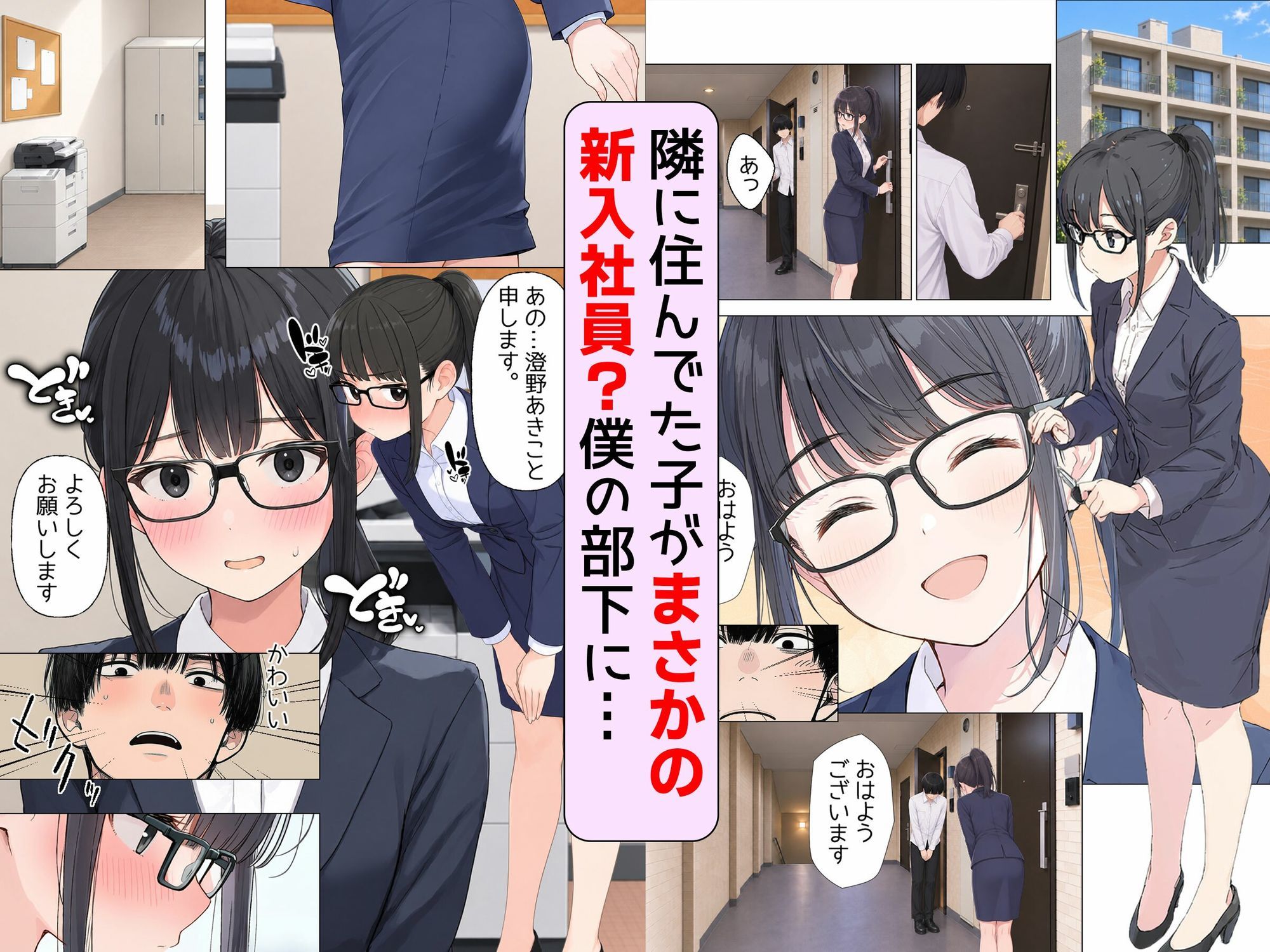 【漫画】まさかお隣さんが僕の会社の新卒OLだったなんて【エロ漫画】d_823245 | 日替わりさん