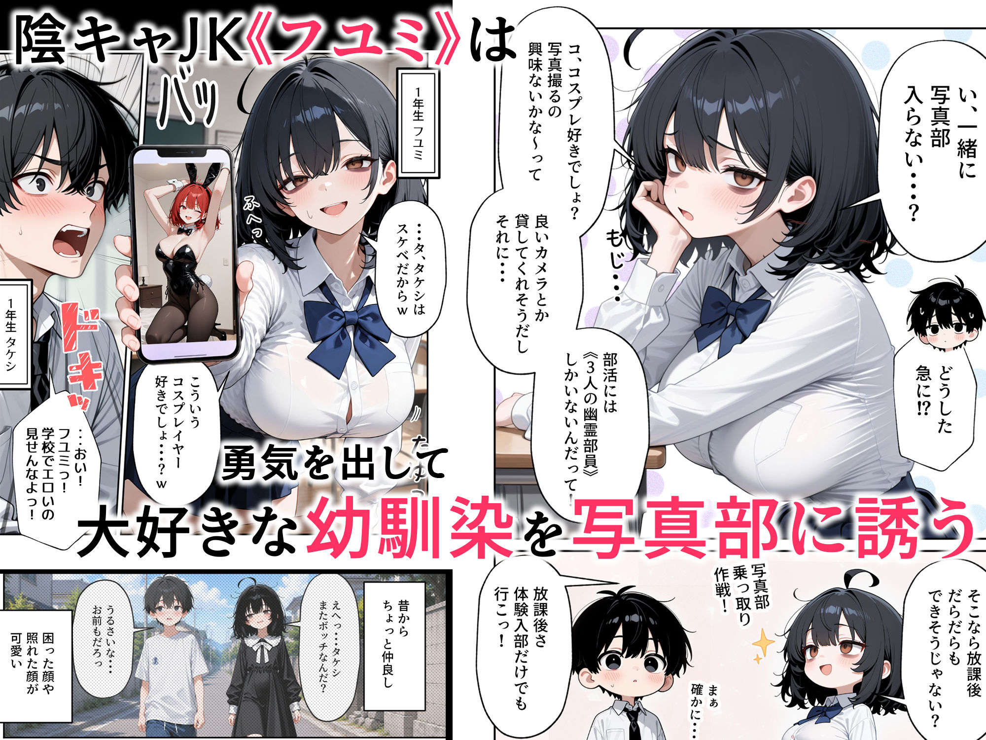 ハメ撮り好きなJ◯たちとハーレムSEXした話【エロ漫画】d_823762 | ぱにぱに