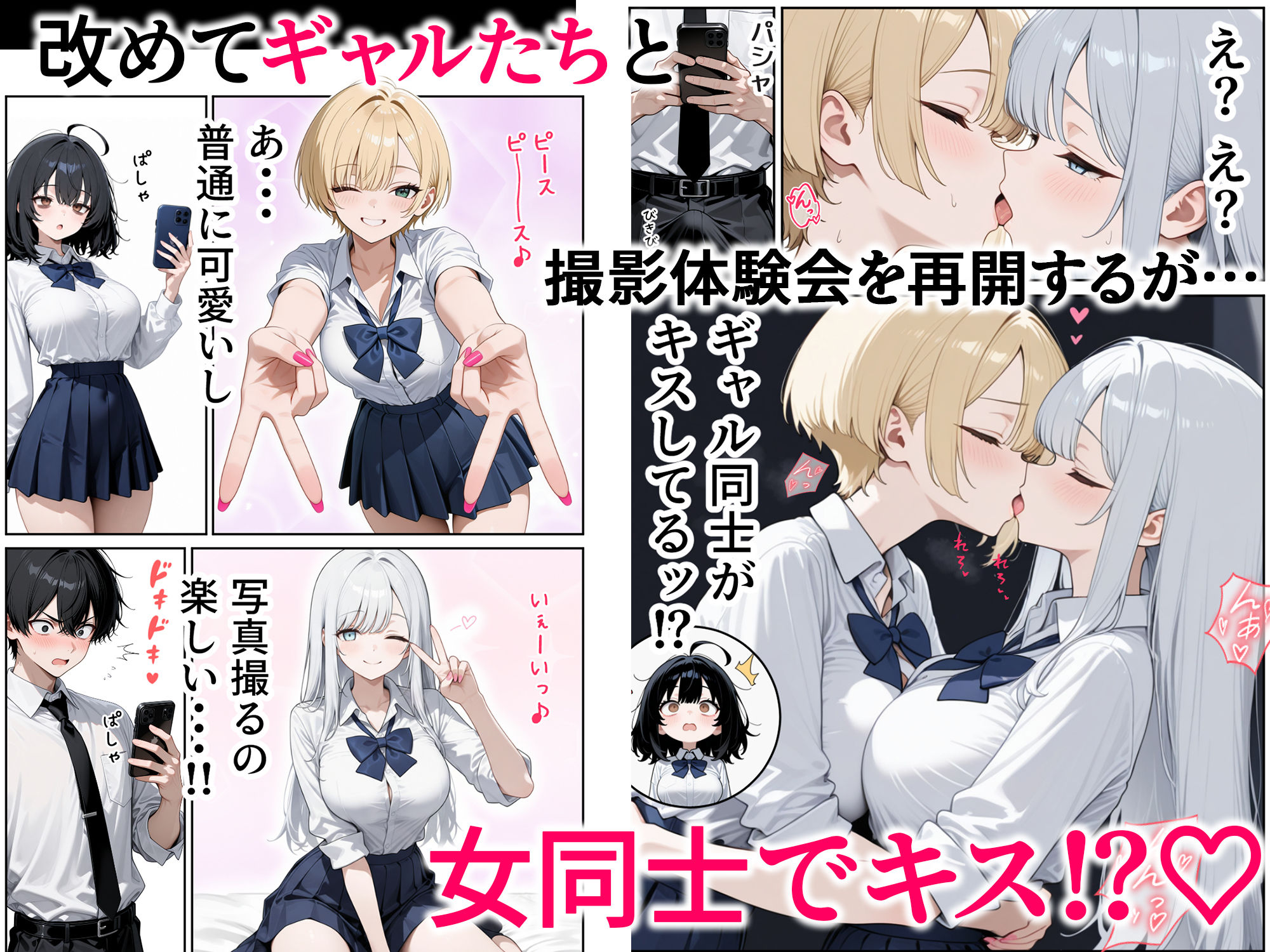 ハメ撮り好きなJ◯たちとハーレムSEXした話【エロ漫画】d_823762 | ぱにぱに