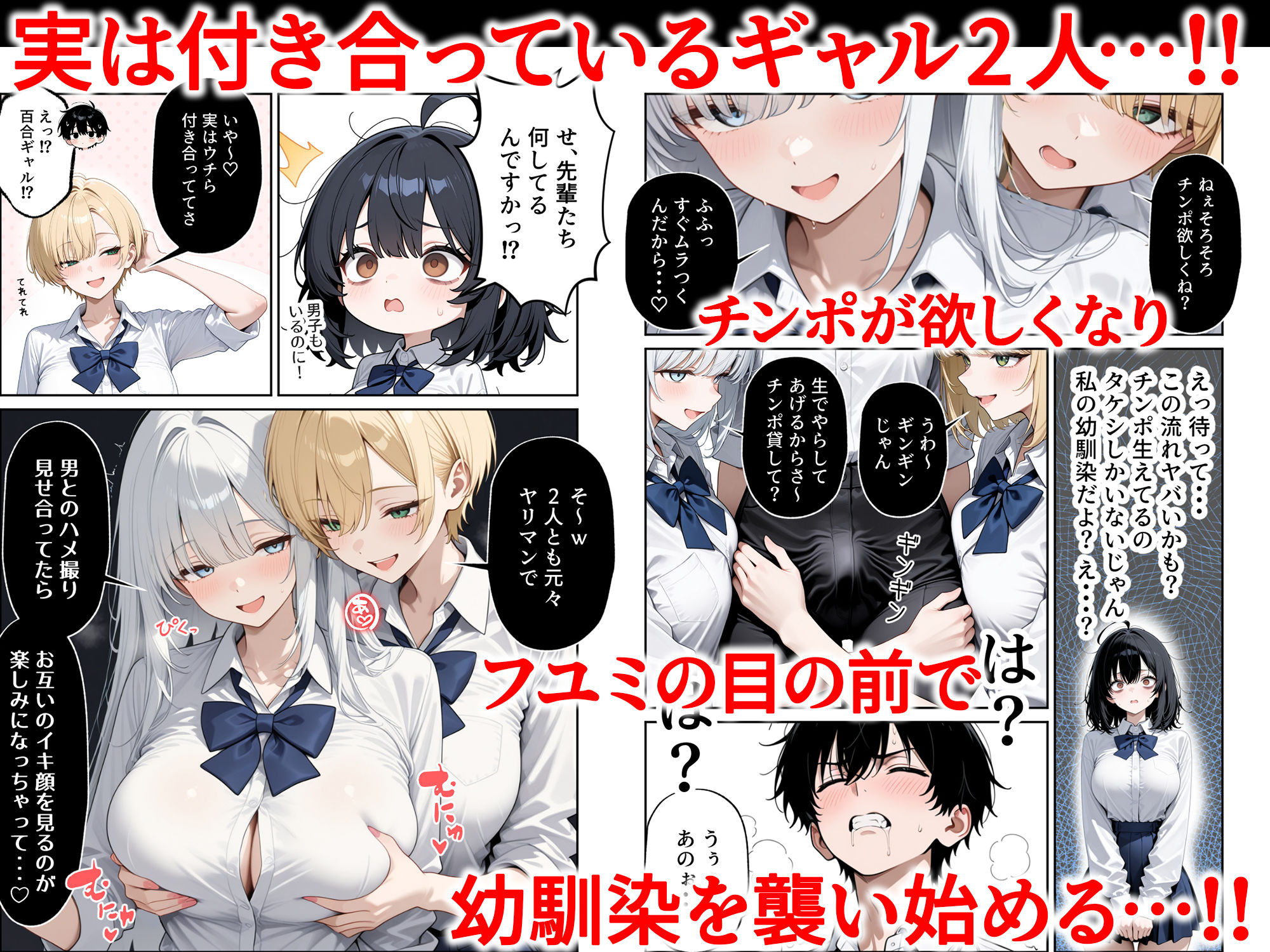 ハメ撮り好きなJ◯たちとハーレムSEXした話【エロ漫画】d_823762 | ぱにぱに
