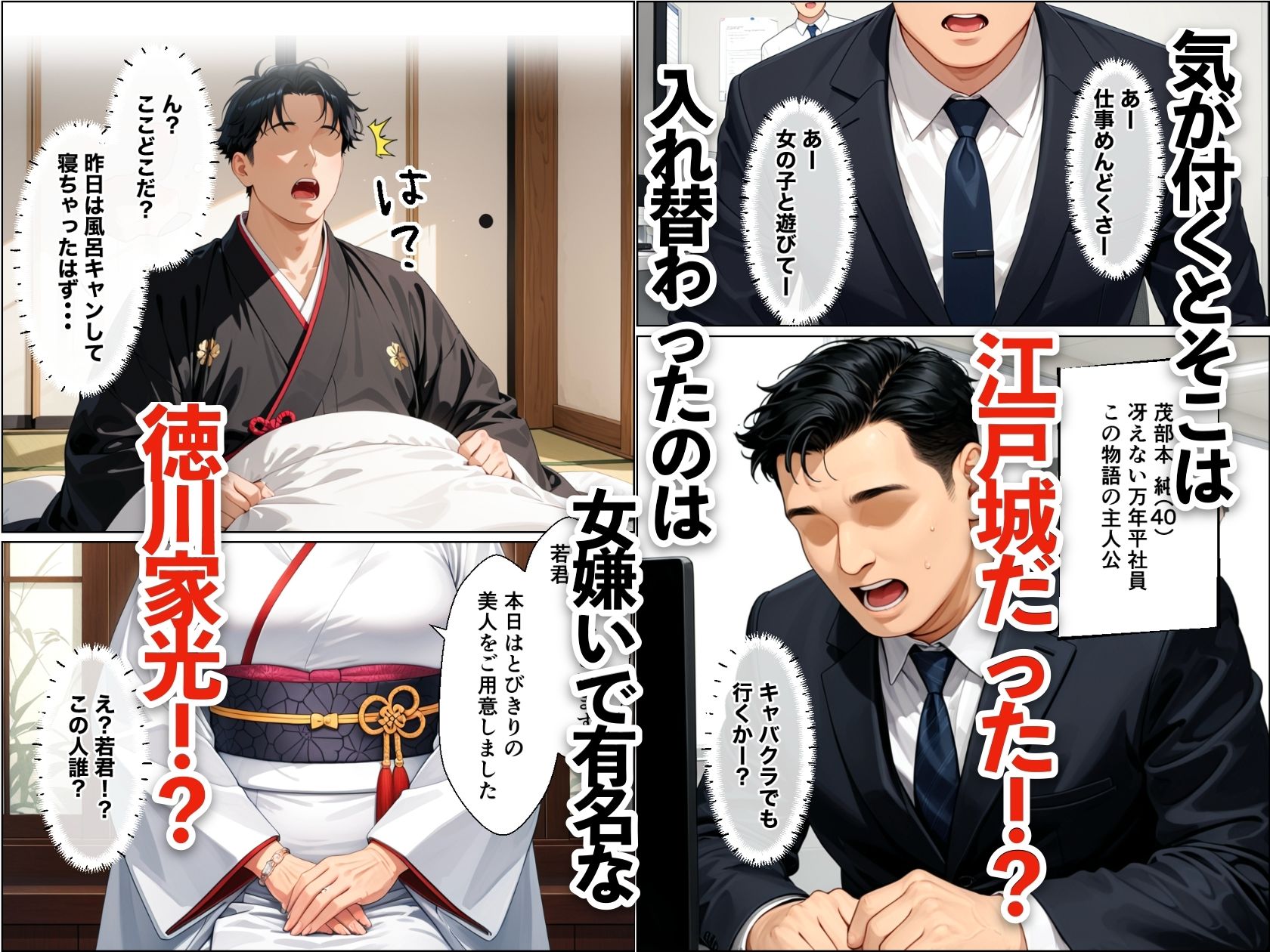 転生したら世継ぎ孕ませ懇願ハーレムになった話〜徳川家光編〜【エロ漫画】d_828531 | モコモコ