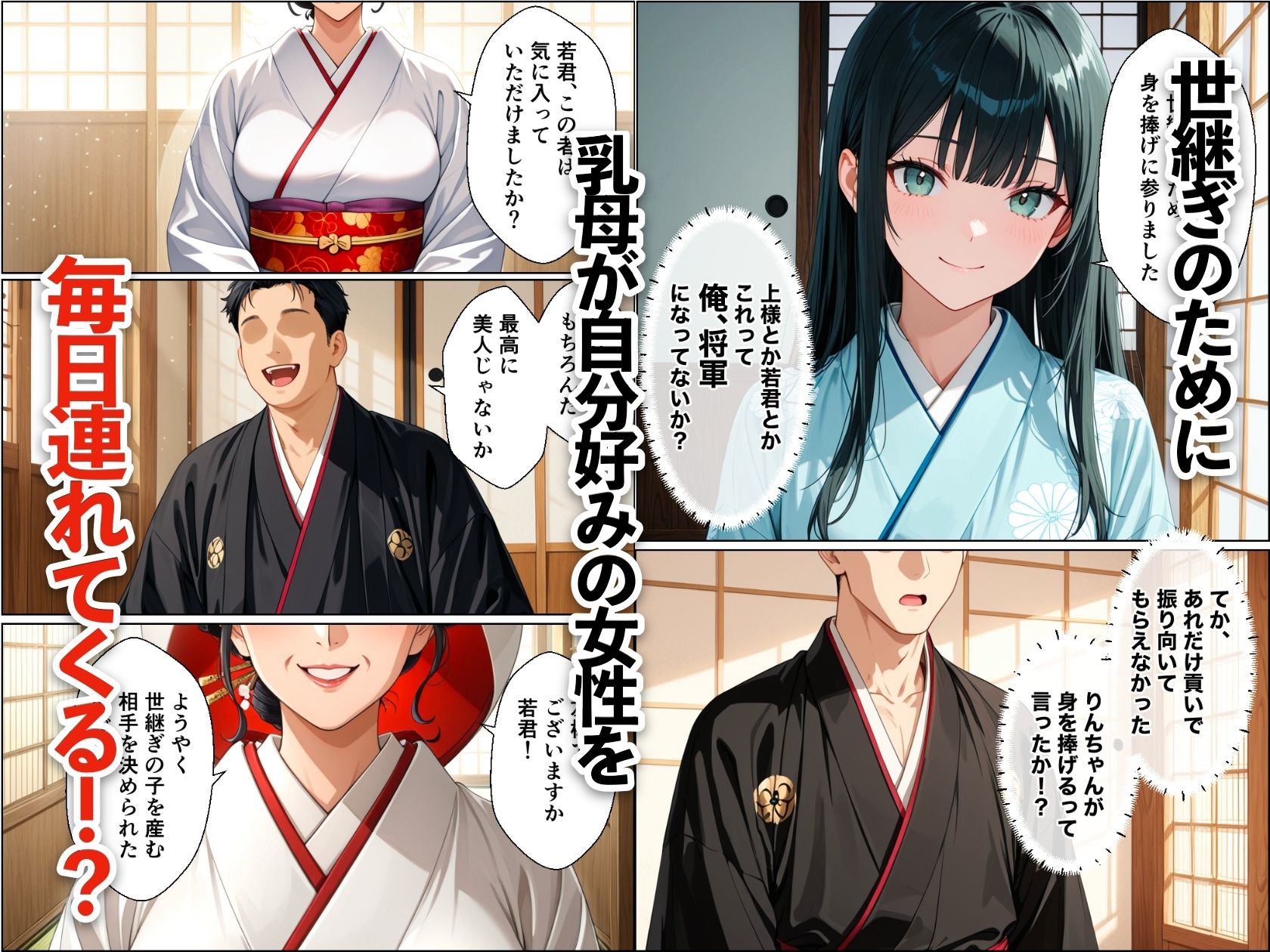 転生したら世継ぎ孕ませ懇願ハーレムになった話〜徳川家光編〜【エロ漫画】d_828531 | モコモコ