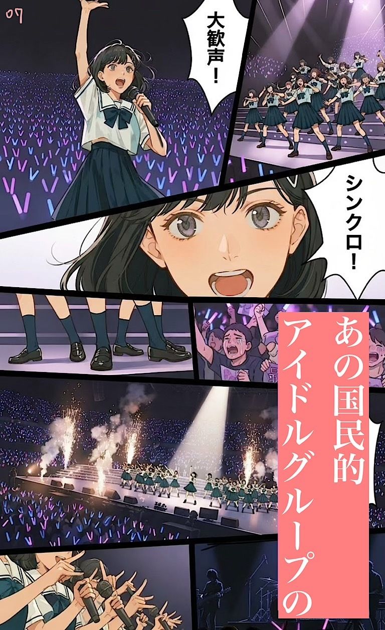 500ページ★国民的アイドル◯坂のセンターが母の命と引き換えにジジイ達と国民的中出しセックスした話し【エロ漫画】d_828970 | 紺のソックス