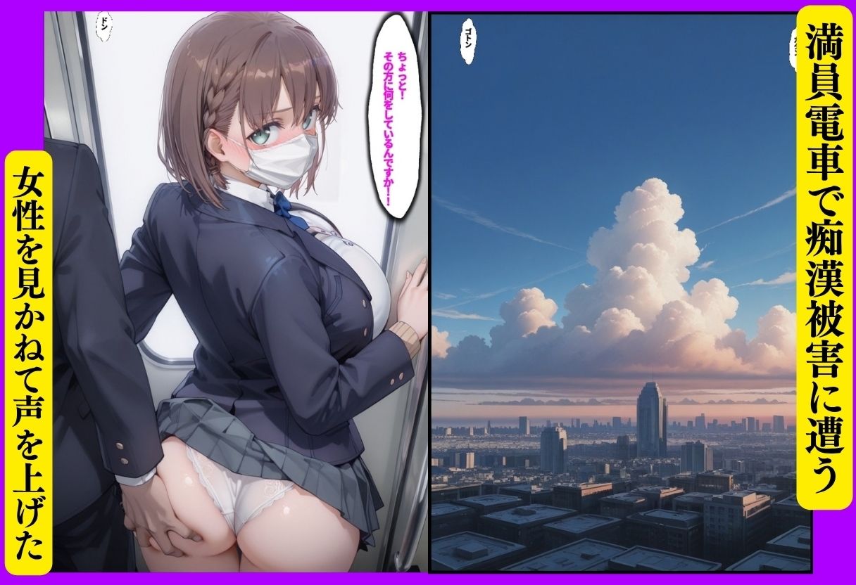 たわわ痴●堕ち 〜満員電車で正義感が仇になった女〜【エロ漫画】d_834598 | 極上スパイス
