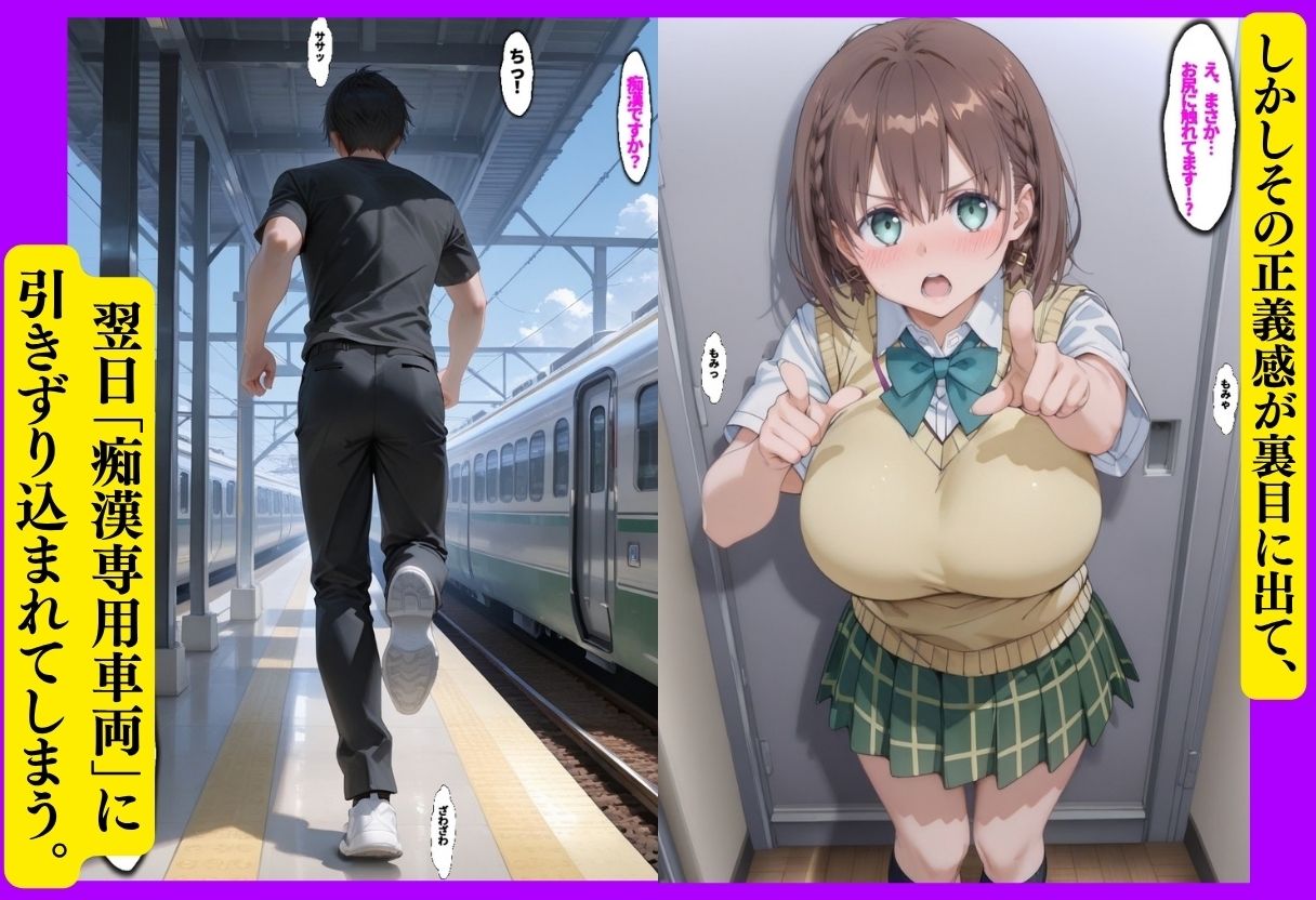 たわわ痴●堕ち 〜満員電車で正義感が仇になった女〜【エロ漫画】d_834598 | 極上スパイス
